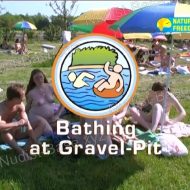 Bathing at Gravel-Pit
