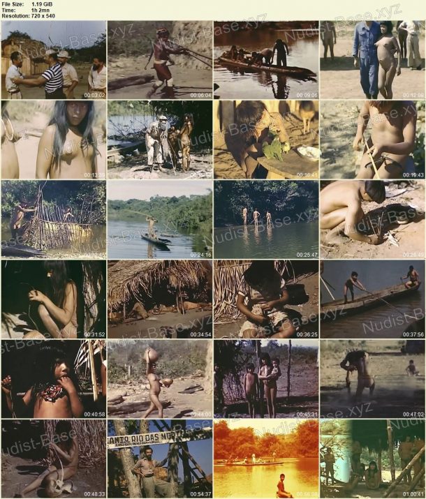 Xingu indians - Expedition to rainforests of Brazil in 1948 film stills 1