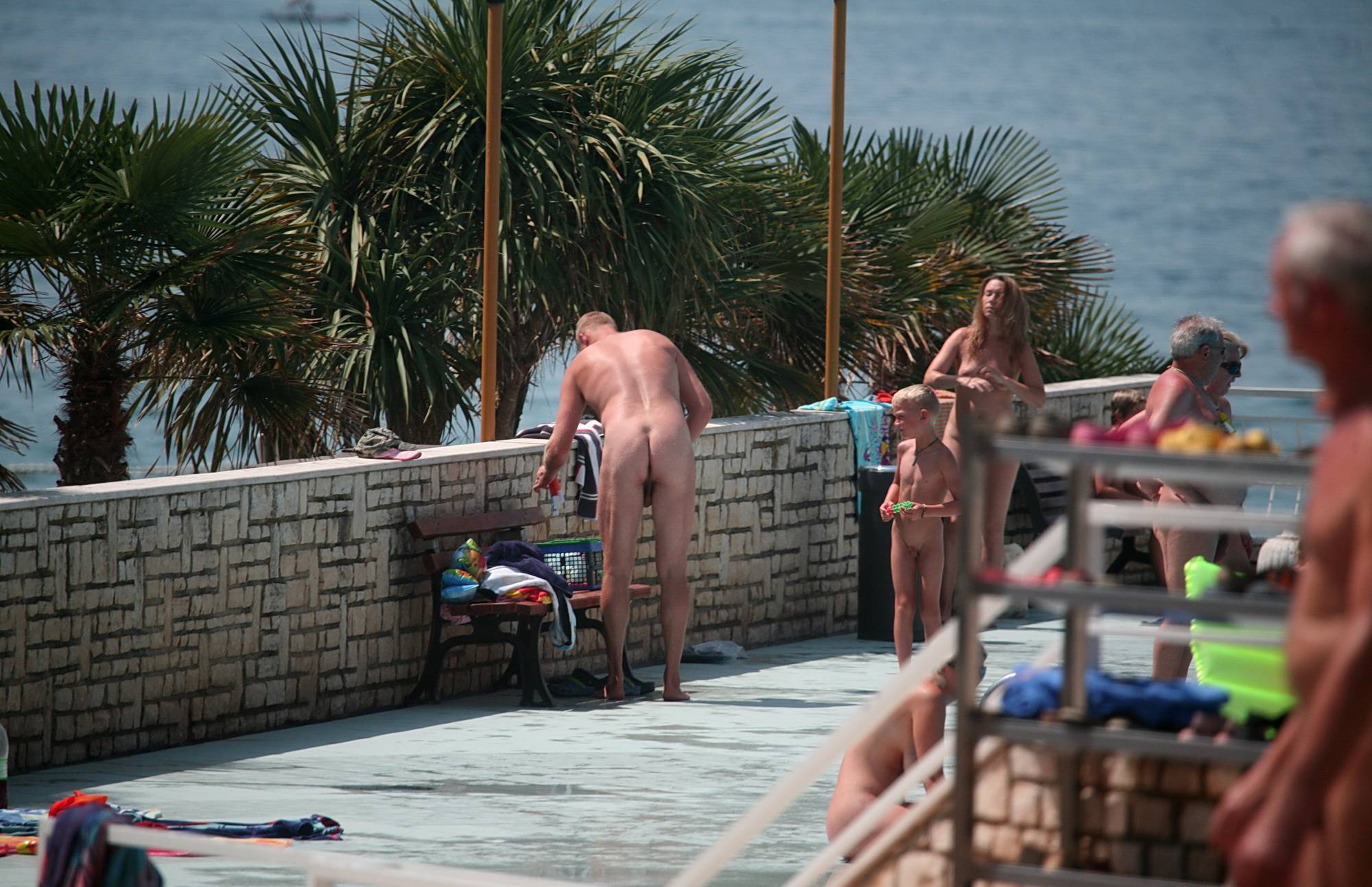 Nudist Photos Sideline Family Pool Group - 1