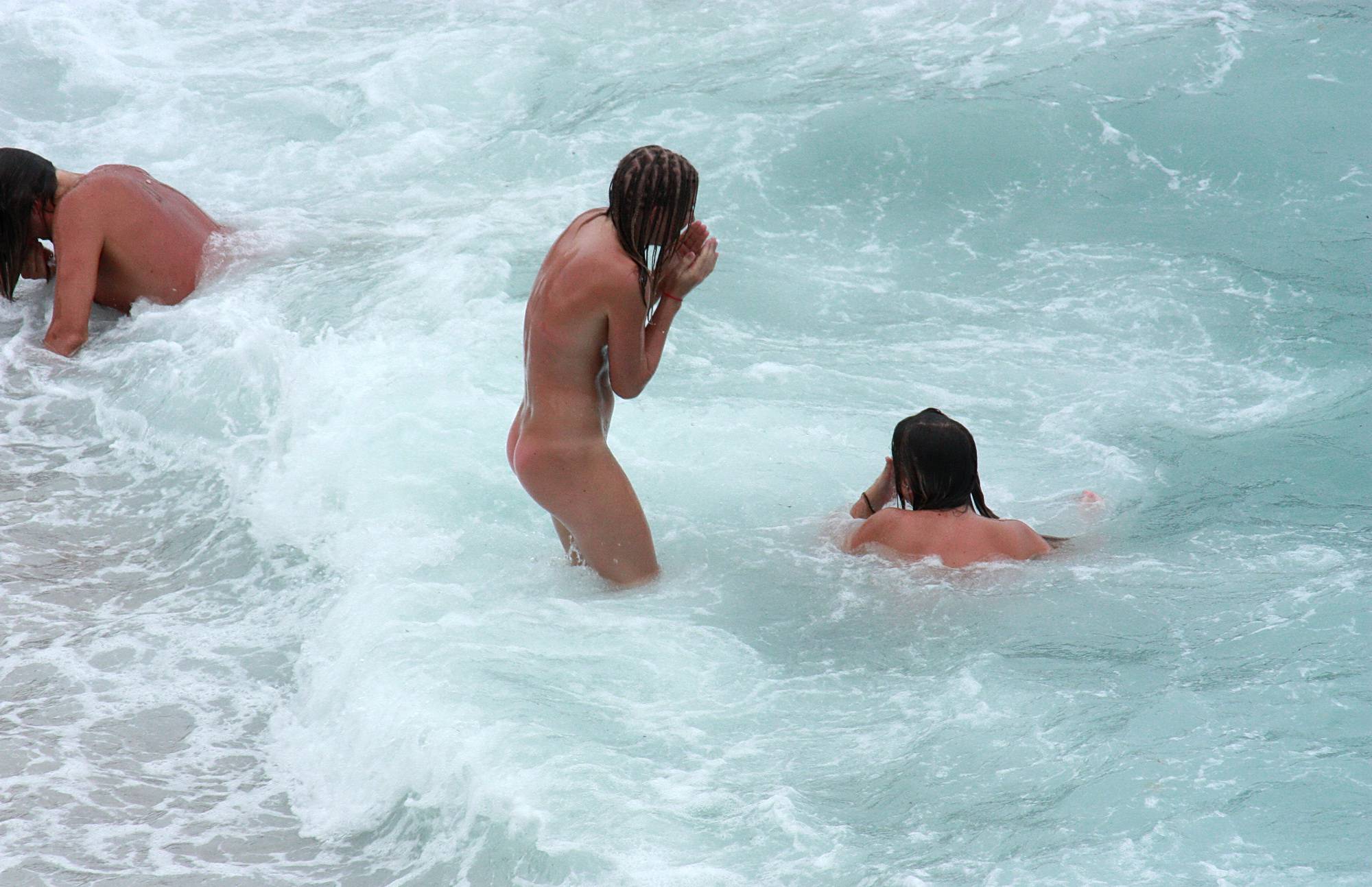 Nudist Pics Swimming Fierce Waves - 2